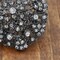 Cluster Gunmetal Brooch with Midnight Blue Rhinestones for Gothic Costume Jewelry and Decor